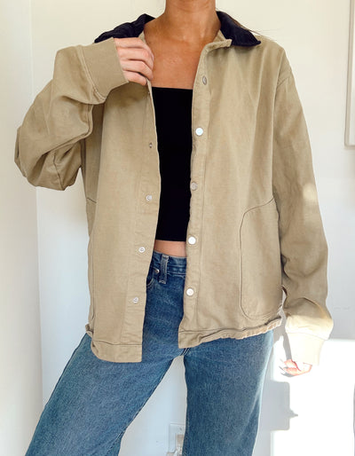 Zara neutral barn coat jacket