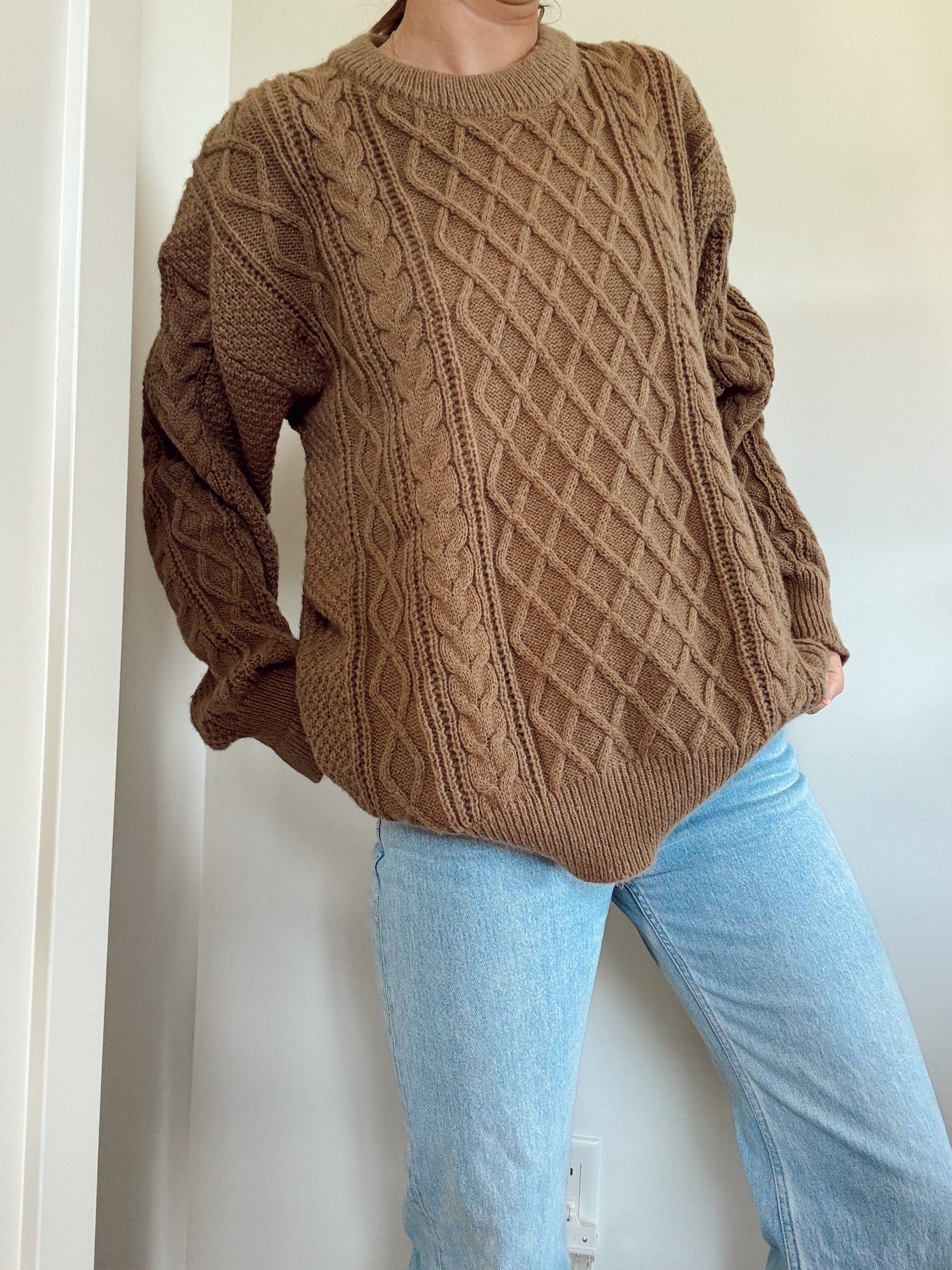 Hickory Haven soft cable knit sweater ￼