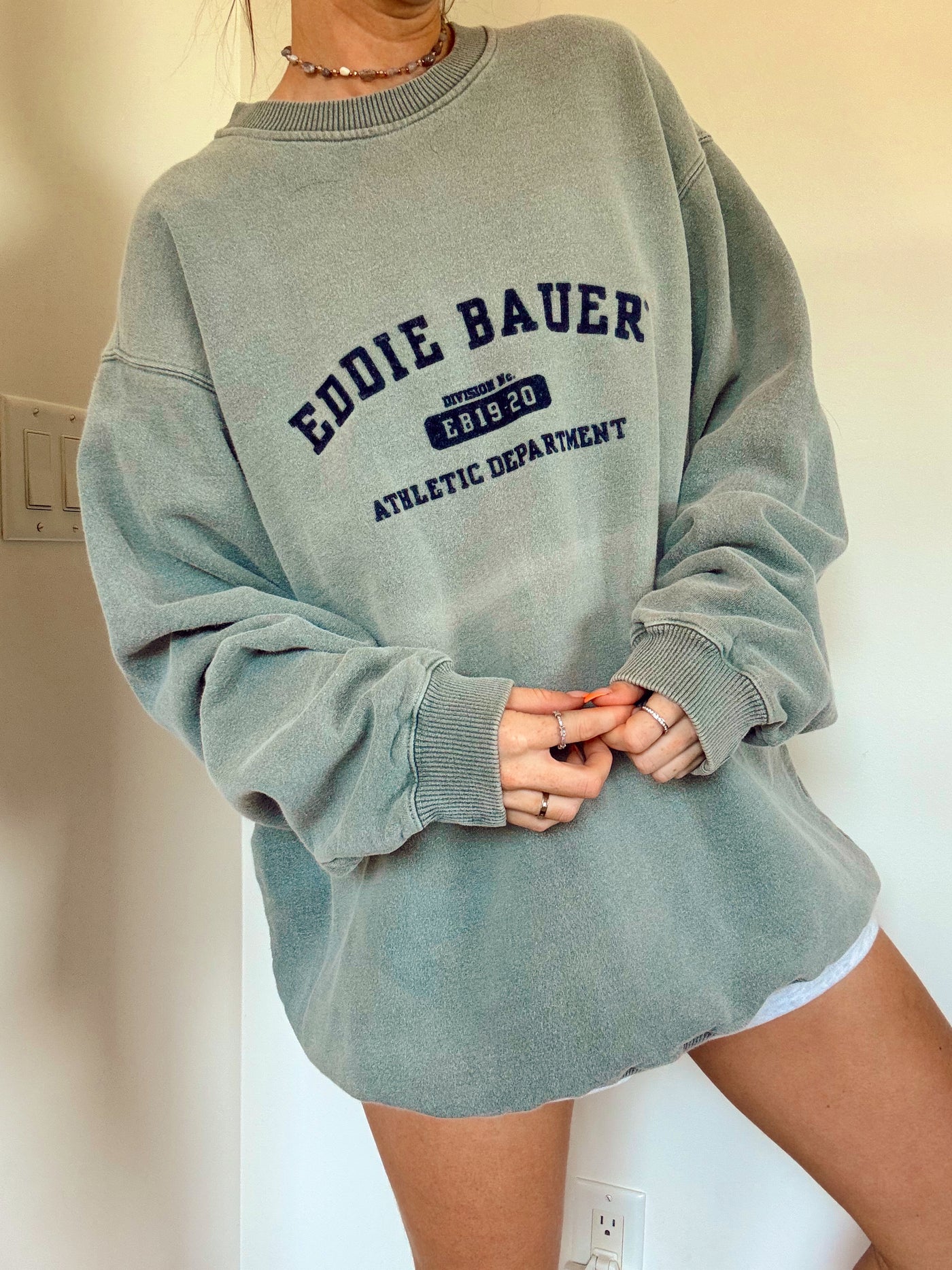 Vintage Eddie Bauer Dusty green crewneck
