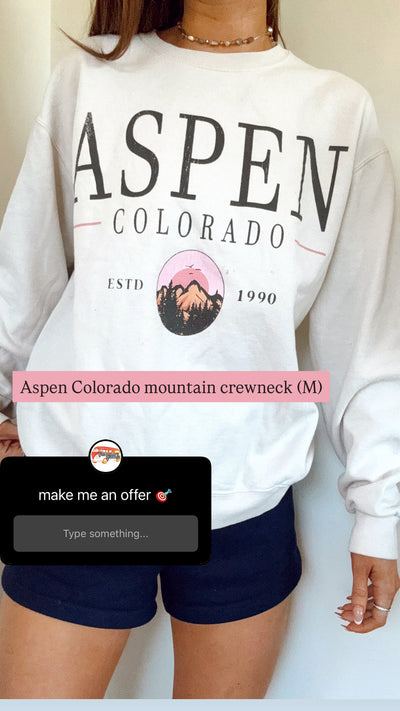 Aspen Colorado crewneck