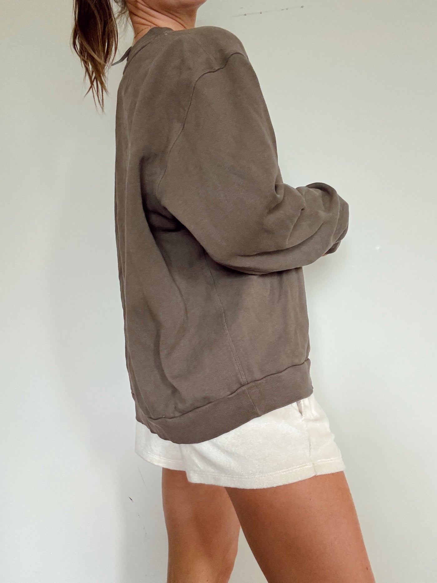 Lululemon brown oversized crewneck