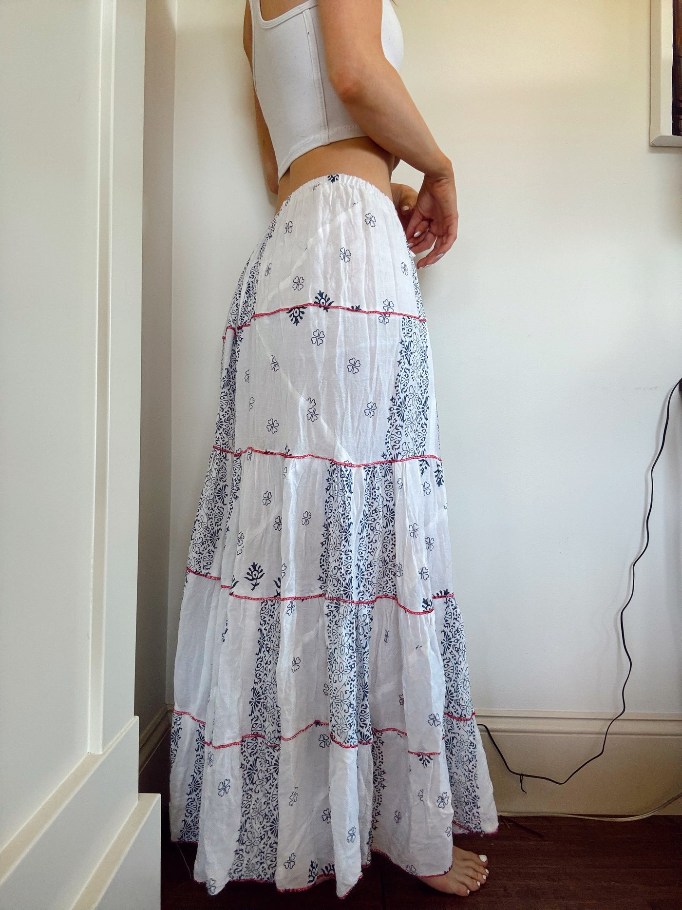 Cape Breton flowy floral skirt
