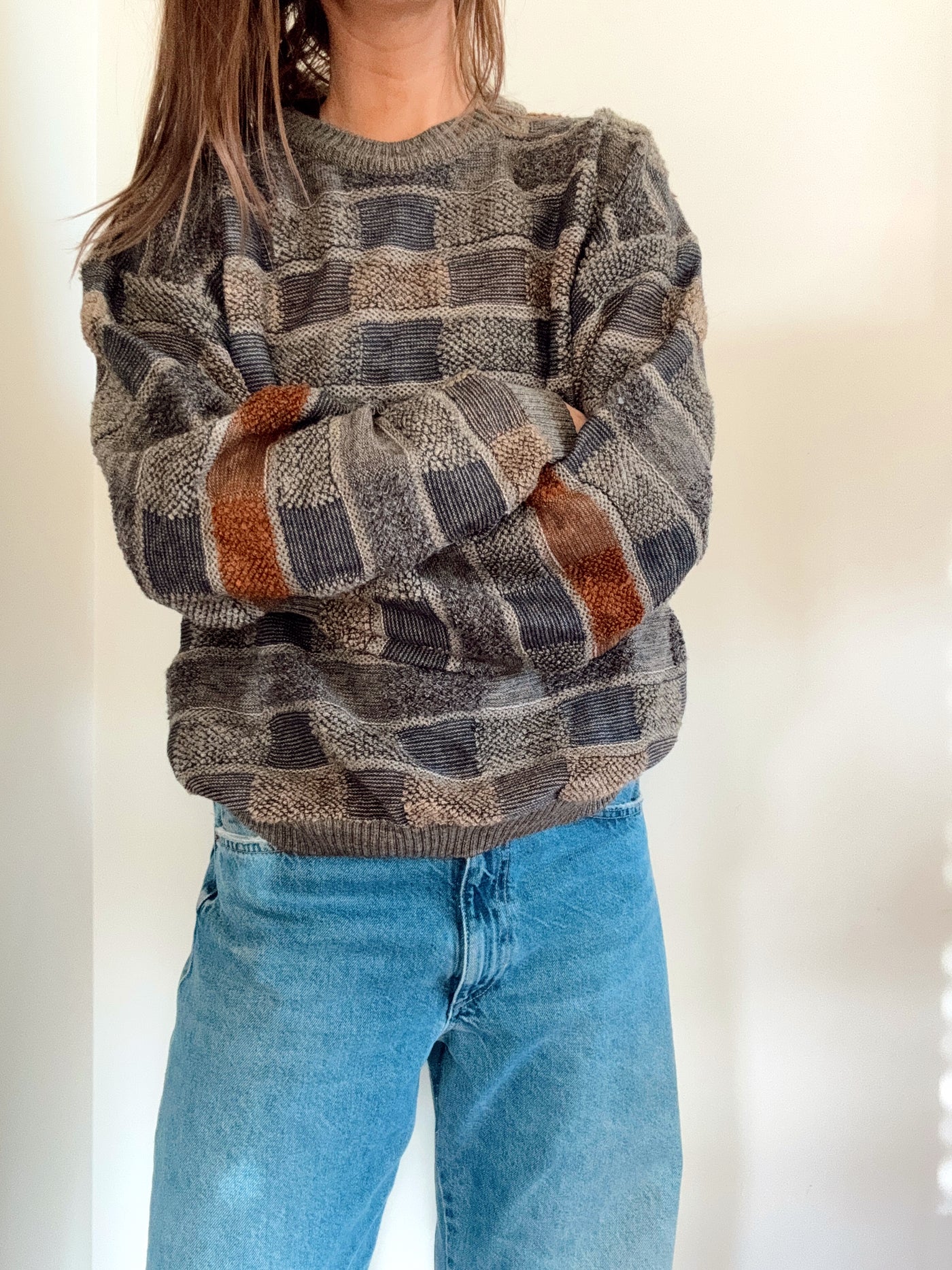 Vintage neutral Tossani 3D knit