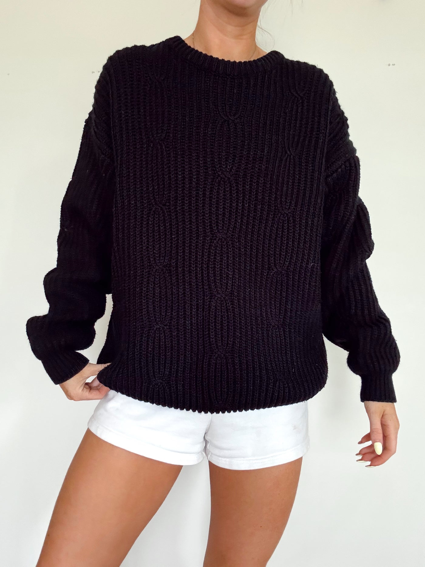 Vintage Eclipse black knit sweater
