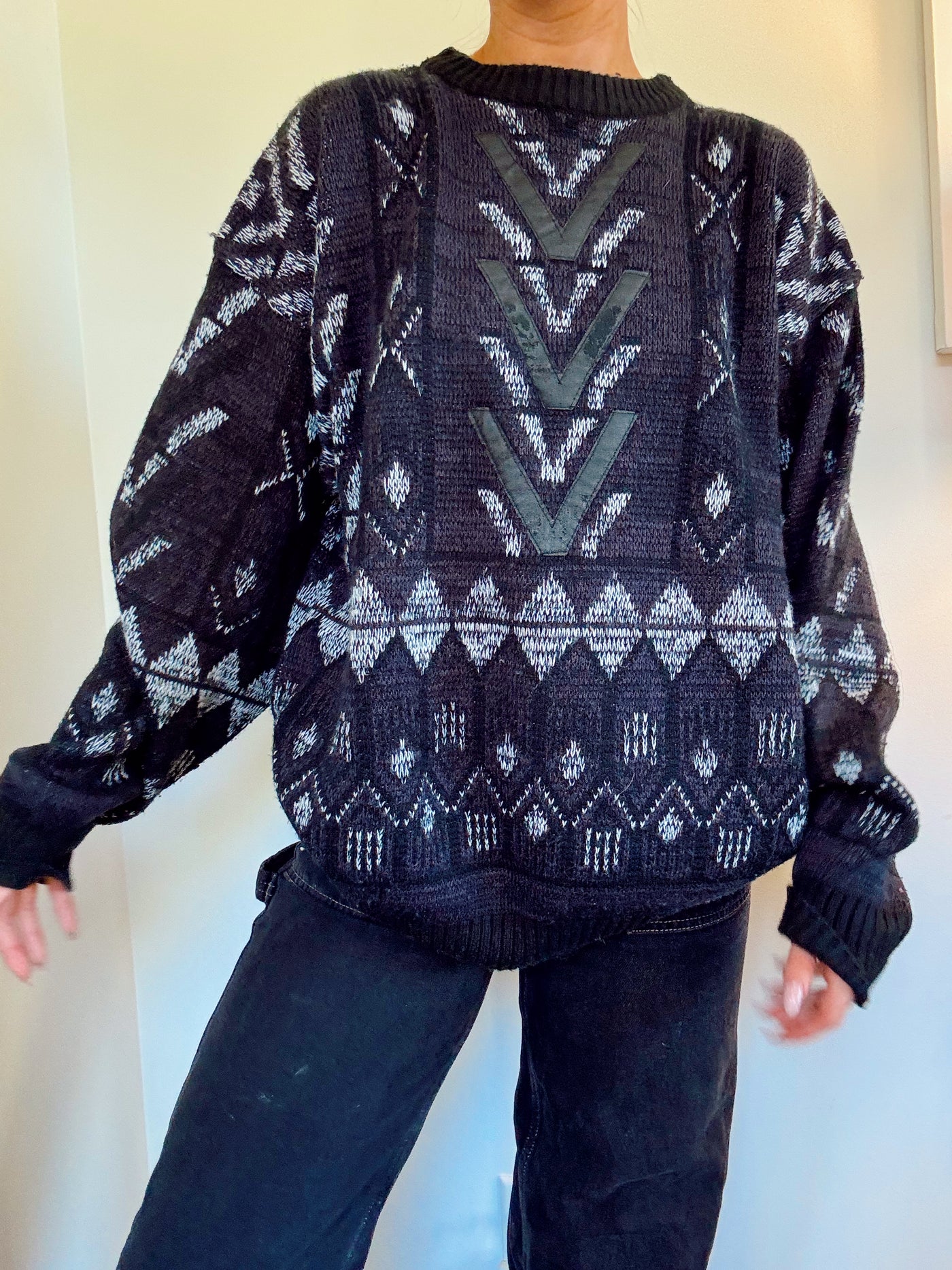 Vintage Granite Grove knit Sweater