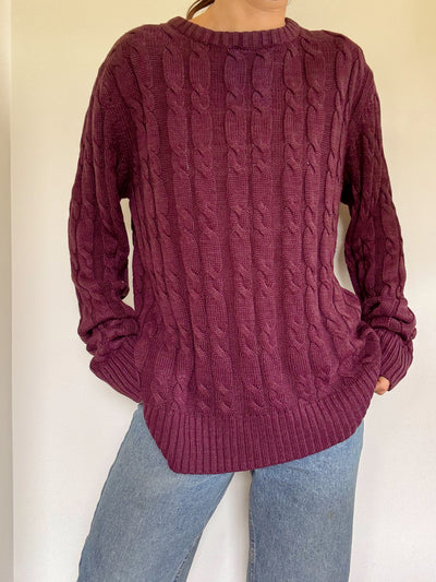 Amber pines cable knit sweater