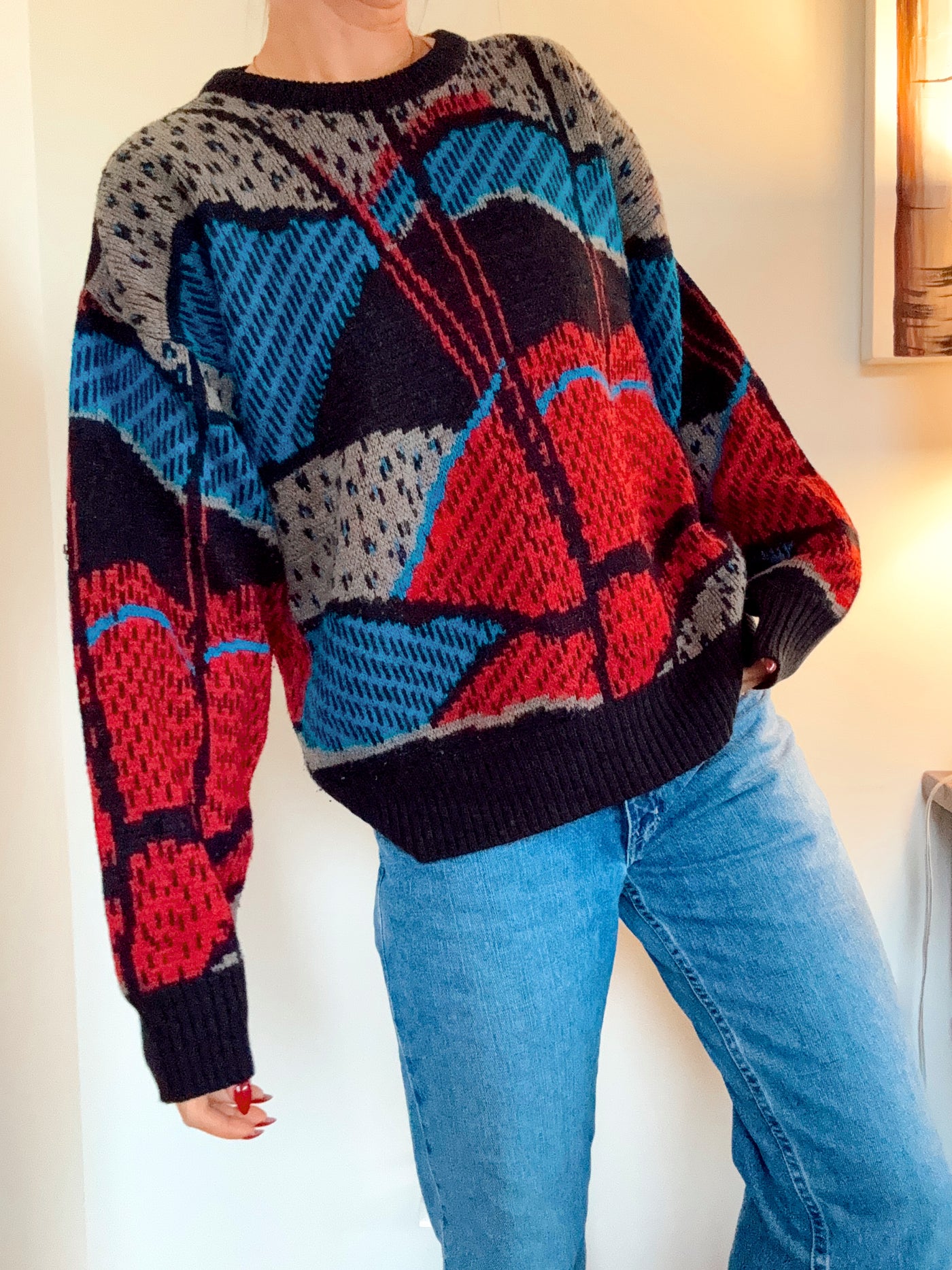 Vintage Lighthouse knit sweater