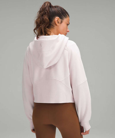 Lululemon light pink funnel neck scuba half zip