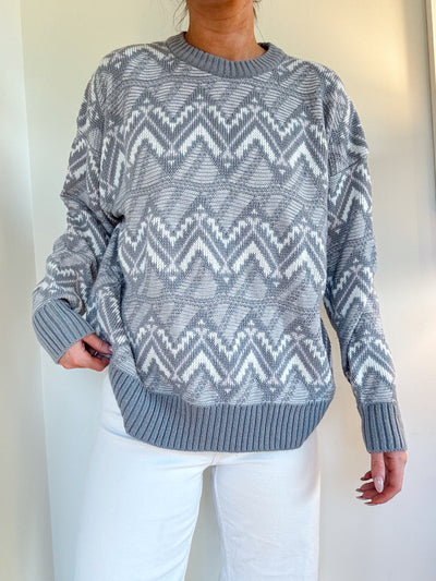 Vintage Alta knit grey sweater