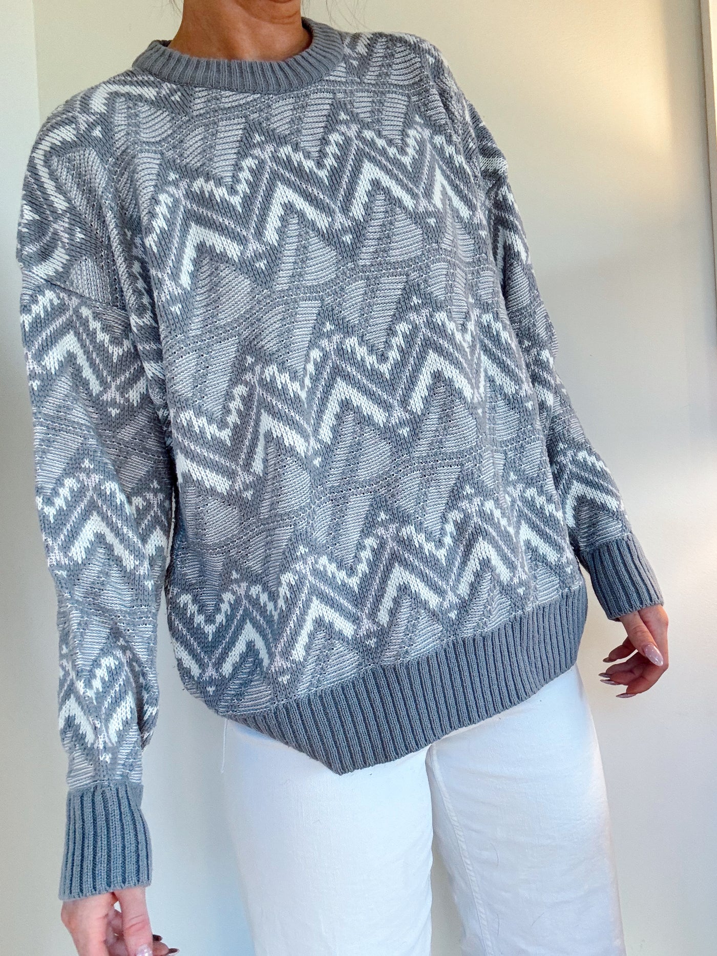 Vintage Alta knit grey sweater