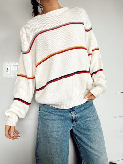 Vintage rust & honey knit sweater