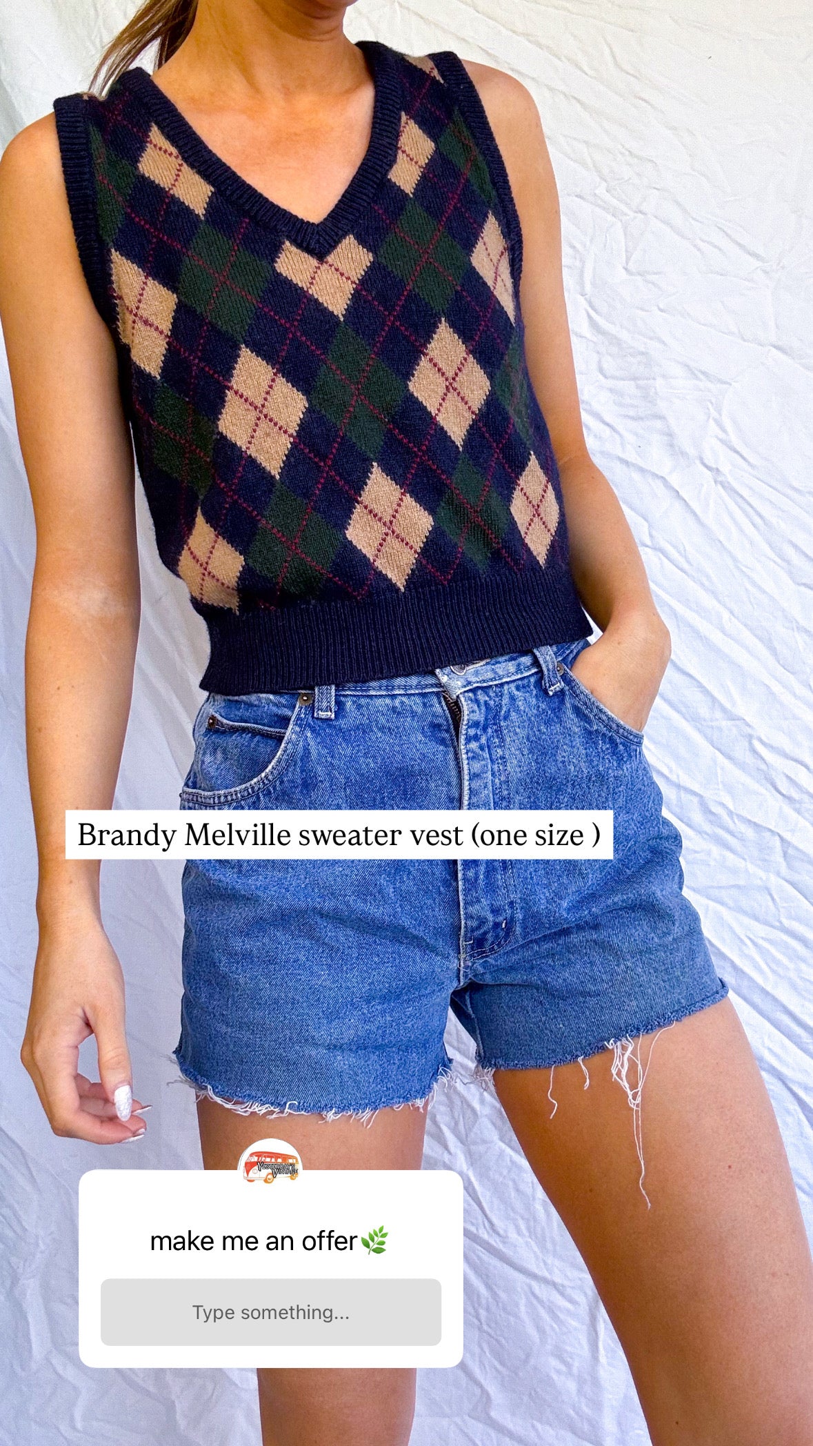 Brandy Melville sweater vest