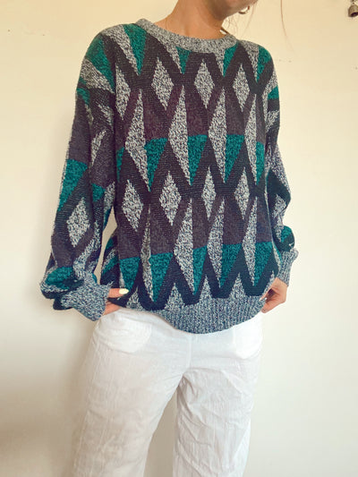Vintage frosted cabin knit sweater