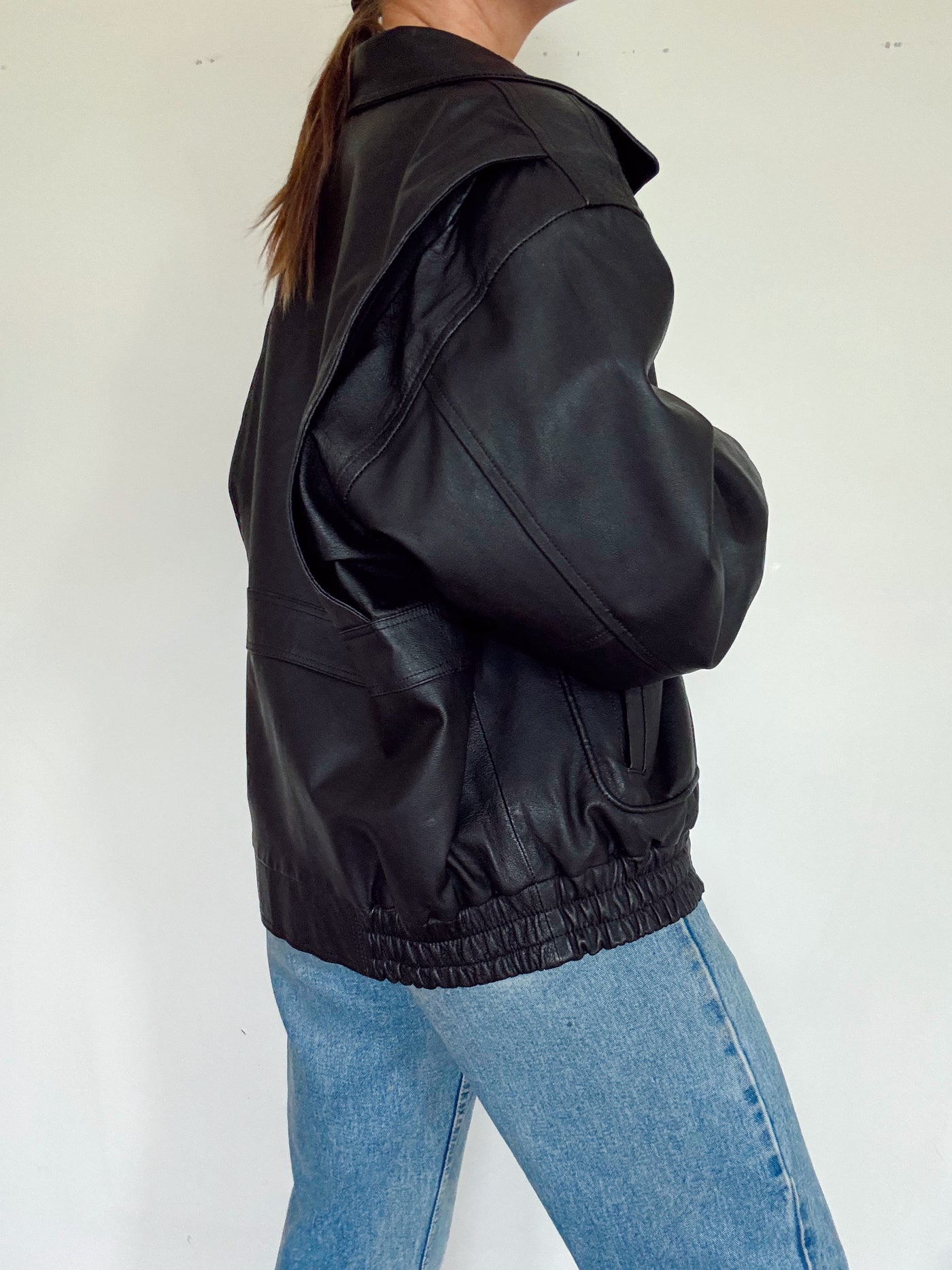 Vintage Jessica bomber leather jacket